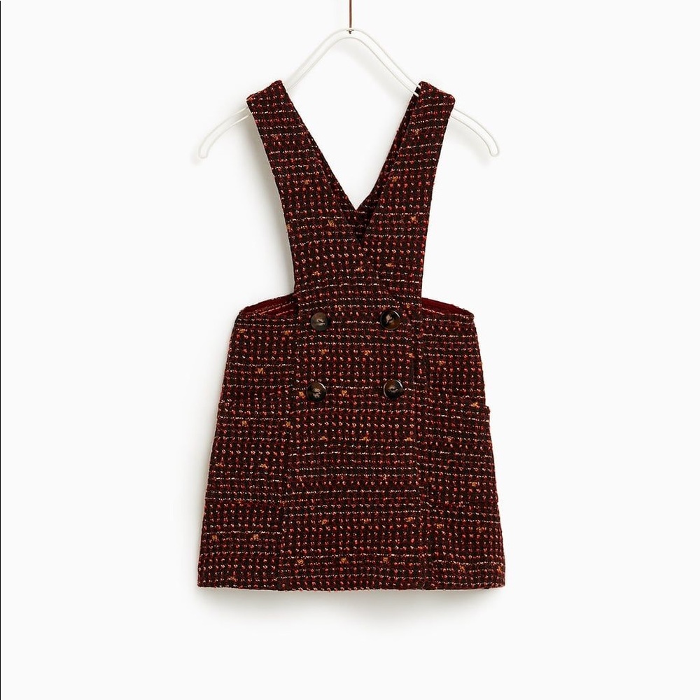 ☆ Zara Tweed Overall Dress ☆